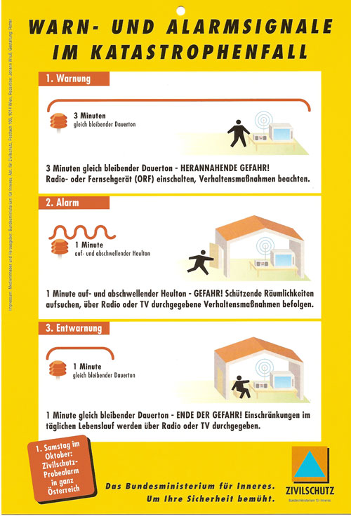 Zivilschutzsignale